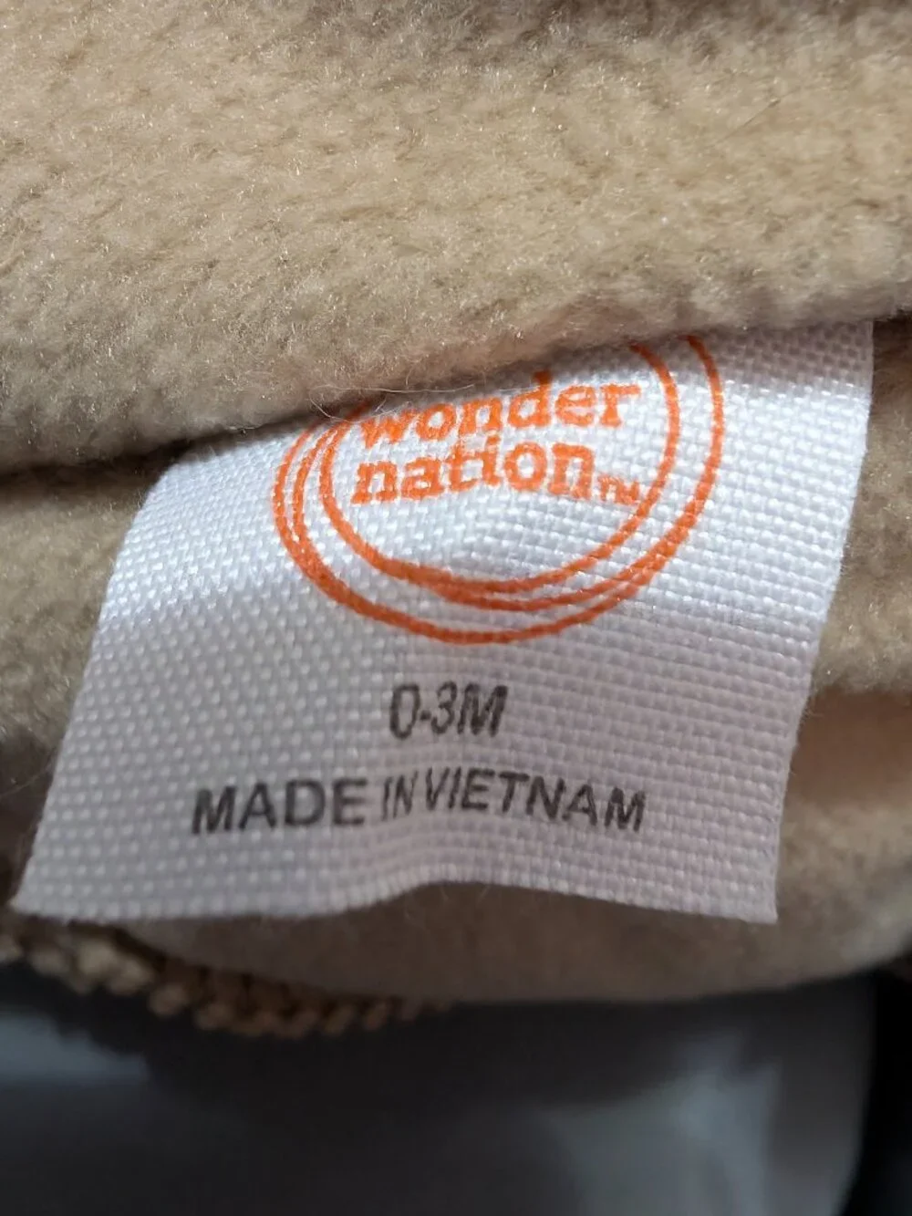 Wonder Nation Baby Teddy Fleece Pram with Hood, 0-3 months